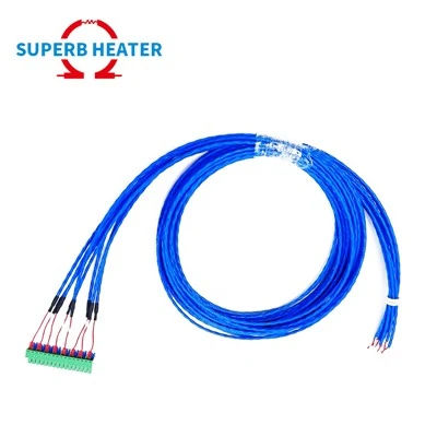 Custom 8 Chèn 16 Chèn Multi Chèn Thermocouple Kalite K PT100 Tanperati Detèktè pou Tèmomèt