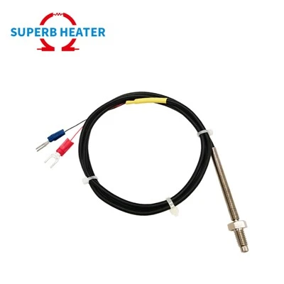 M6 M8 Bend rezistan ki enpèmeyab lwil oliv rezistan silikon vis K Tip Thermocouple Capteur Tanperati