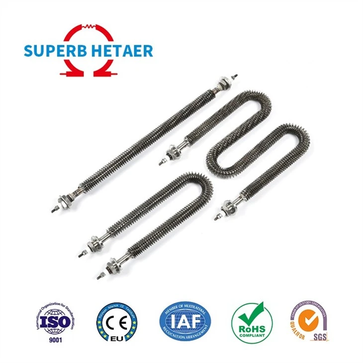 I Shape Straight Finned Tubular Heater