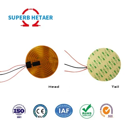 12v fleksib Polyimide fim Kapton aparèy chofaj 300 * 300mm